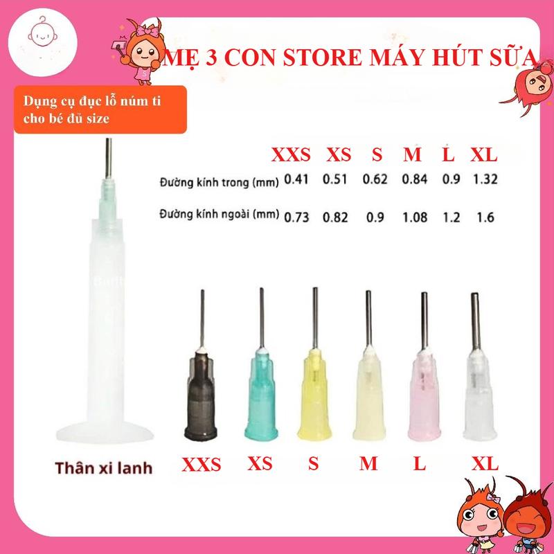 Dụng cụ đục lỗ num ti, binh sữa cho bé -