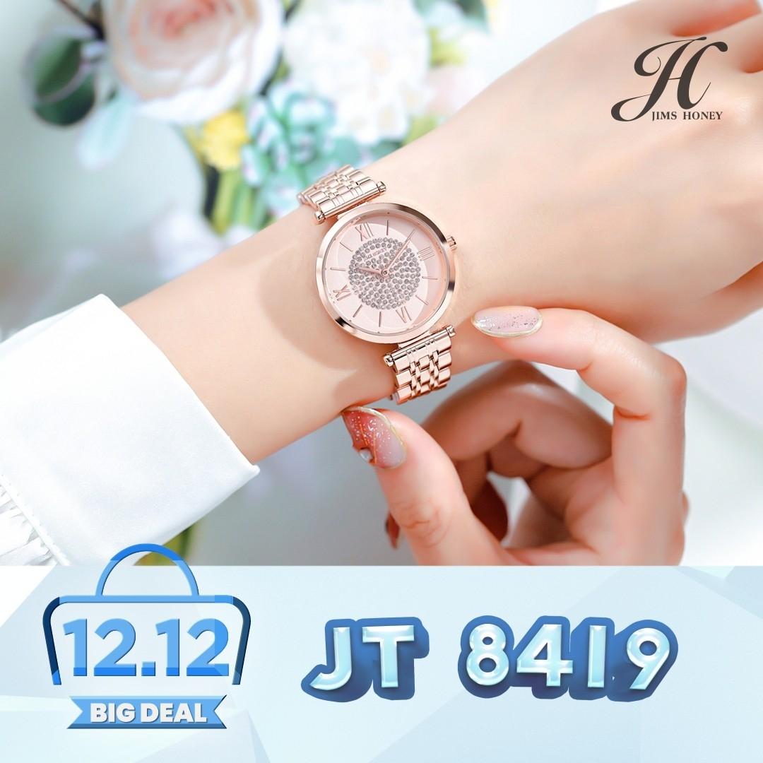 JIMS HONEY JAM TANGAN WANITA JT 8419 (FREE BOX + BATERAI)