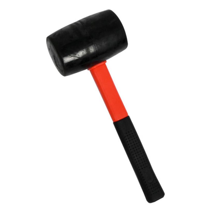 Product Introduction of Hi-Spec Heavy Duty Mallet Rubber Hammer 8/12/16/24oz Professional Floor Ceramic Tile Installation Fiberglass Hammer Hand Tools 1
