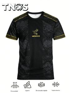 Camiseta de fútbol del Mundial 2026 en México para hombres y jóvenes, camisetas deportivas, ropa deportiva para exteriores, camiseta cómoda con cuello redondo, ropa casual