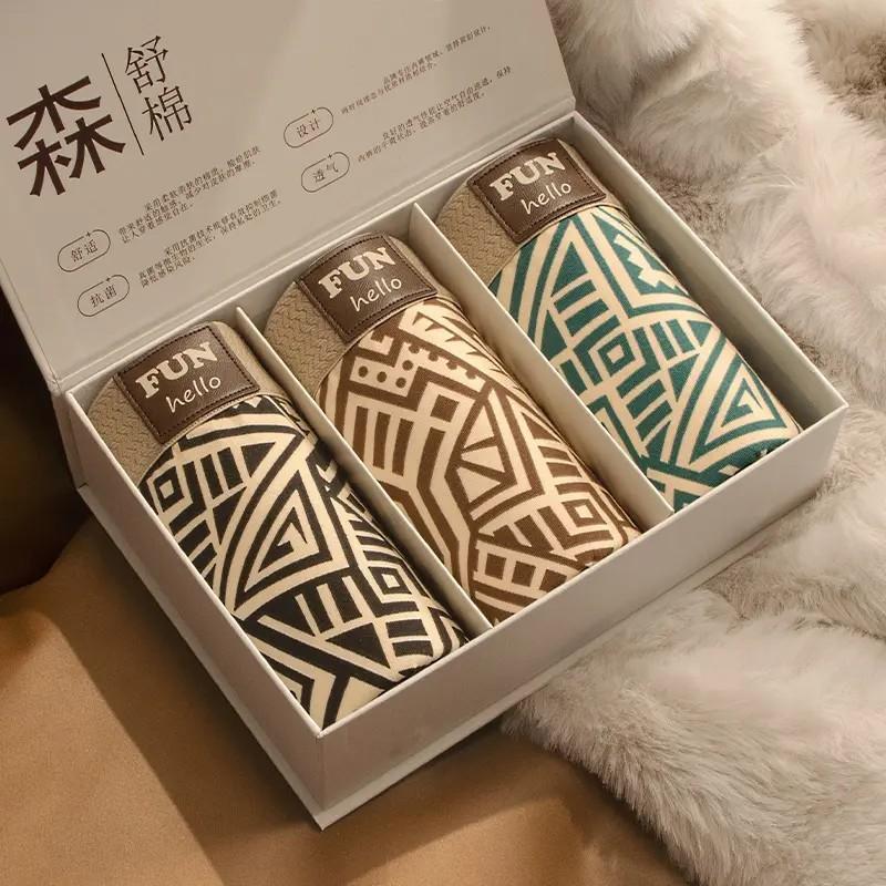Quần lót nam phong cách dân tộc bằng cotton nguyên chất, thoải mái và thoáng…