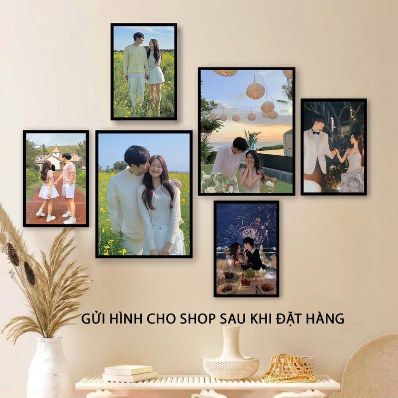 Bộ 6 ảnh in Mẫu Theo yêu cầu, tranh dán tường [ set 6 tranh fomex 5li ] ,in ảnh cá nhân, bạn bè, gia đình , người yêu, tranh trang Trí Decor - Decor Treo Tường, Phòng Khách, Phòng Ngủ, Phòng Làm Việc , Spa , Văn Phòng...