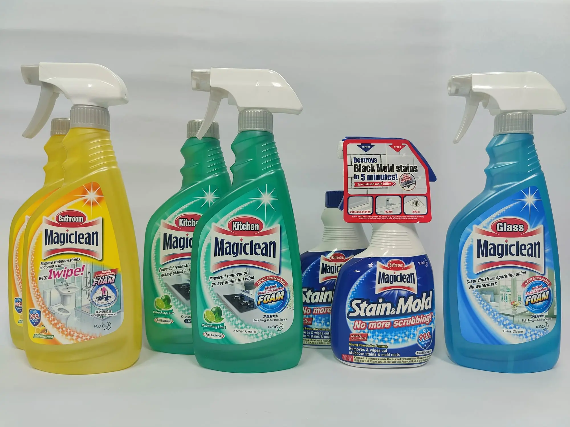 Kao Magic Clean Bathroom Kitchen Stain&Mold Glass Cleaner