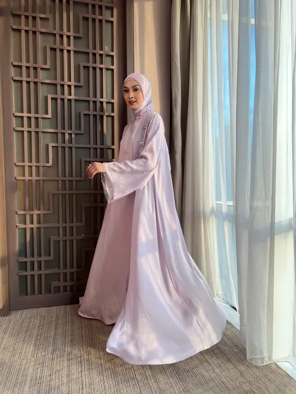 Fika Agashi Abaya Sabrina Signature Sarimbit Keluarga Mewah Lebaran Series 2024 Muslim Fashion Viral Dress Gamis 2