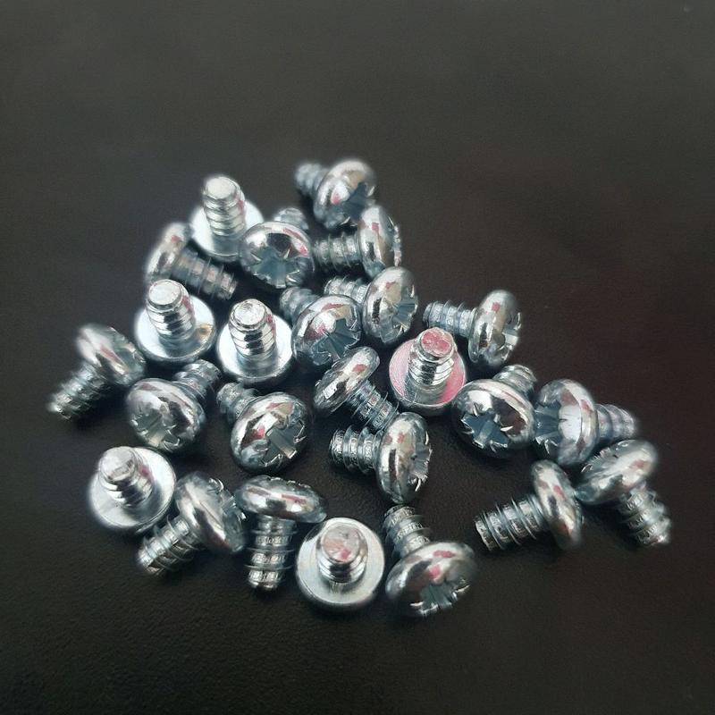 Paket Isi 100 Baut Skrup serbaguna ukuran 8mm,13mm,15mm,18mm,21mm,25mm,28mm,&45mm 8