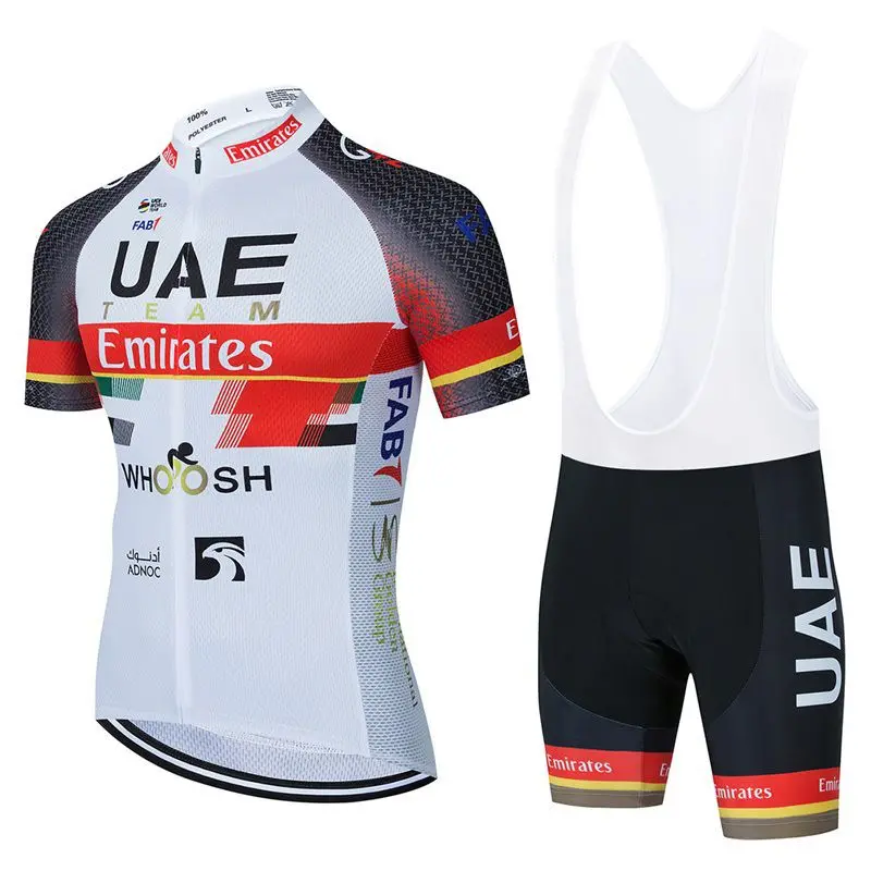 Bộ Trang Phục Đạp Xe, Uae, Ngắn Tay, Chuyên Nghiệp, Quần Đùi Đi Xe Đạp Đường Trường, Có Dây Treo, Nhanh Khô, Thoáng Khí, Thích Hợp Để Đạp Xe, Thiết Bị Hàng Đầu, Mùa Hè, Nhanh Khô