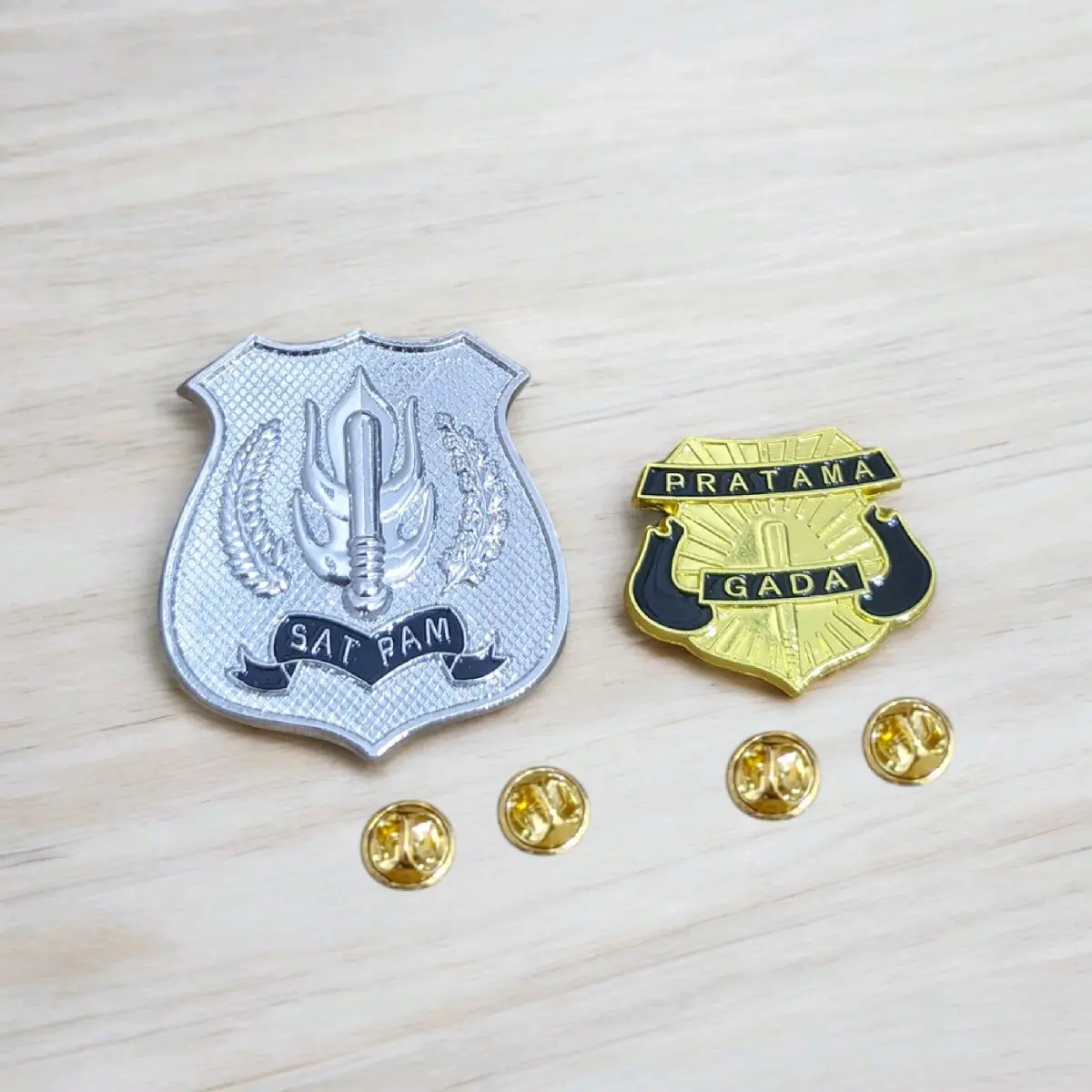 PIN LENCANAKEWENANGAN SATPAM SET GADA PRATAMA
