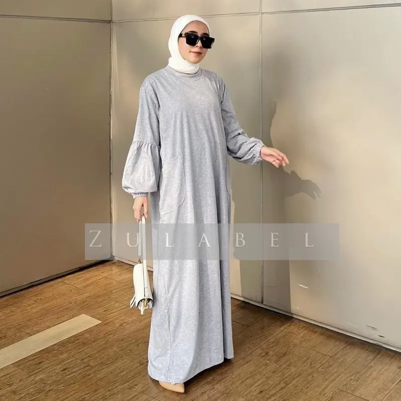 Sandra Dress Basic Polos Kaos Katun Combed 30s by Zulabel Shop