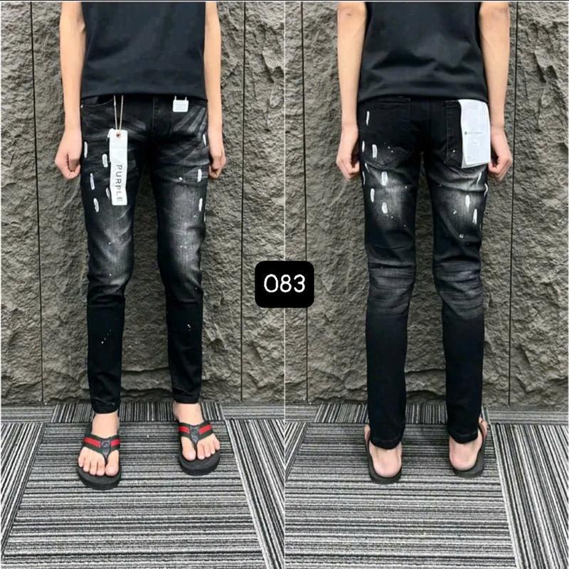 Quần Jean Nam Phối Họa Tiết Rách Gối Chất Bò Cao Cấp Co Dãn Nhẹ Menswear Pants Có Túi Size 27-34