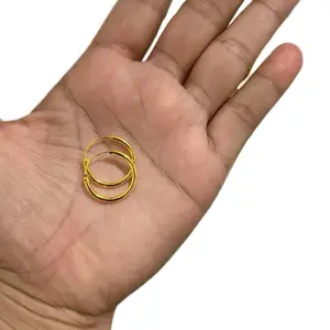 Anting Ring Dewasa Warna Kuning 24K Bisa Pakai Sehari-hari Awet Tahan Lama untuk Tampilan Elegan Anda