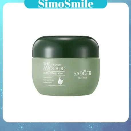 SADOER Organic Avocado Silky Hydrate Cream Anti-Wrinkle Hydrating Moisturizing Skin Care Face Cream 50g