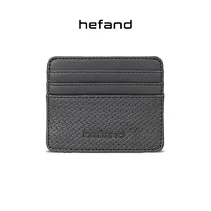 Hefand -  Card Holder Brave Hitam Coklat Dompet Kartu kulit Wanita dan Pria
