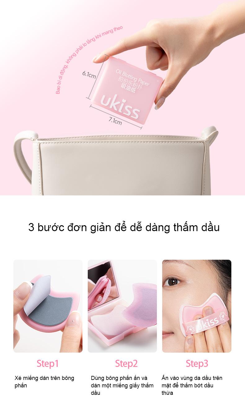 Product Introduction of UKISS Giấy Thấm Dầu Có Gương Kiểu Dáng Mèo Đáng Yêu Dụng Cụ Kiểm Soát Dầu Cầm Tay 100 Chiếc Thích Hợp Cho Phụ Nữ Trang Điểm Mỹ Phẩm Cosmetic 33