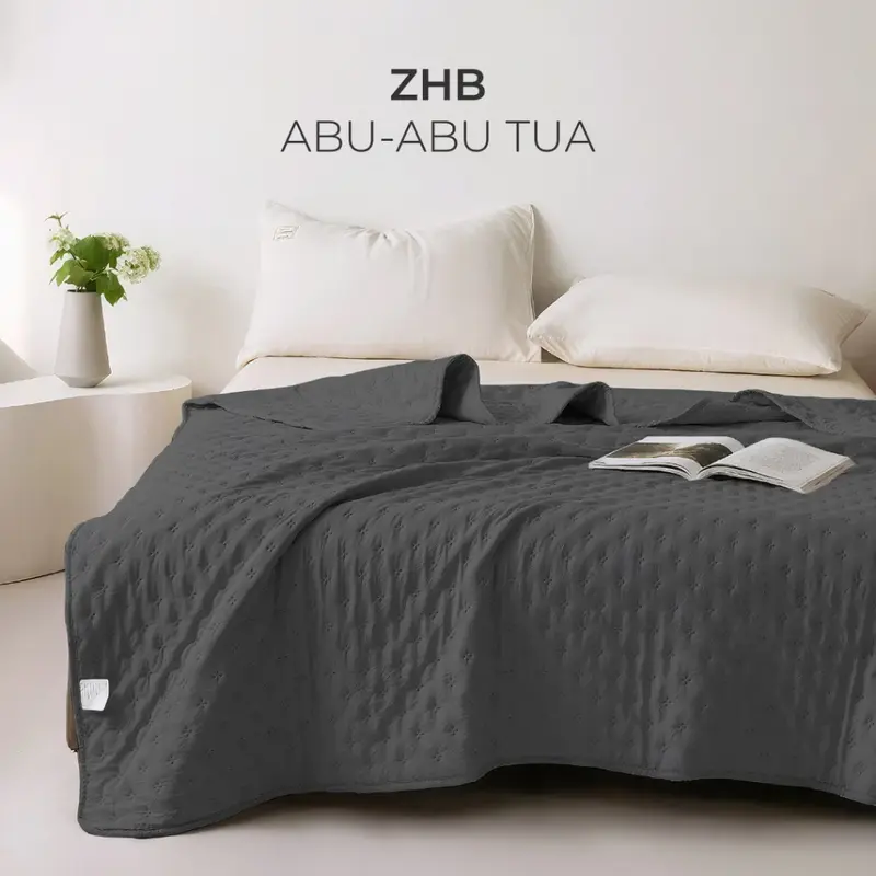 UNIK BANDUNG Selimut Bedcover Only Warna Pastel Ukuran Double Plain Motif Polos Bedcover Minimalis MURAH-ZHB 8