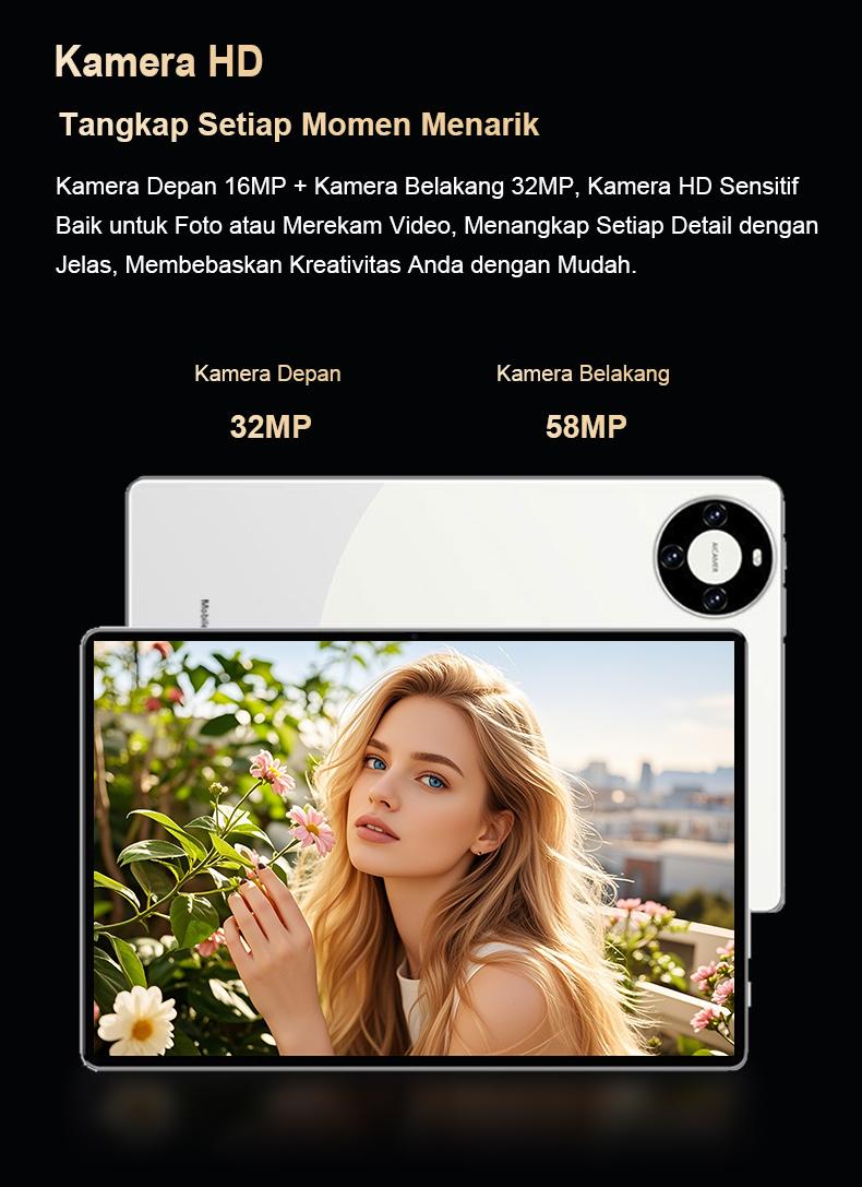 5G 2025 matepad P60 Pro 10.3" Tablet [8GB+8GB+1TB] | Pengalaman Pro Layaknya PC | 120Hz OLED Real Color FullView Display | Ultra-tipi