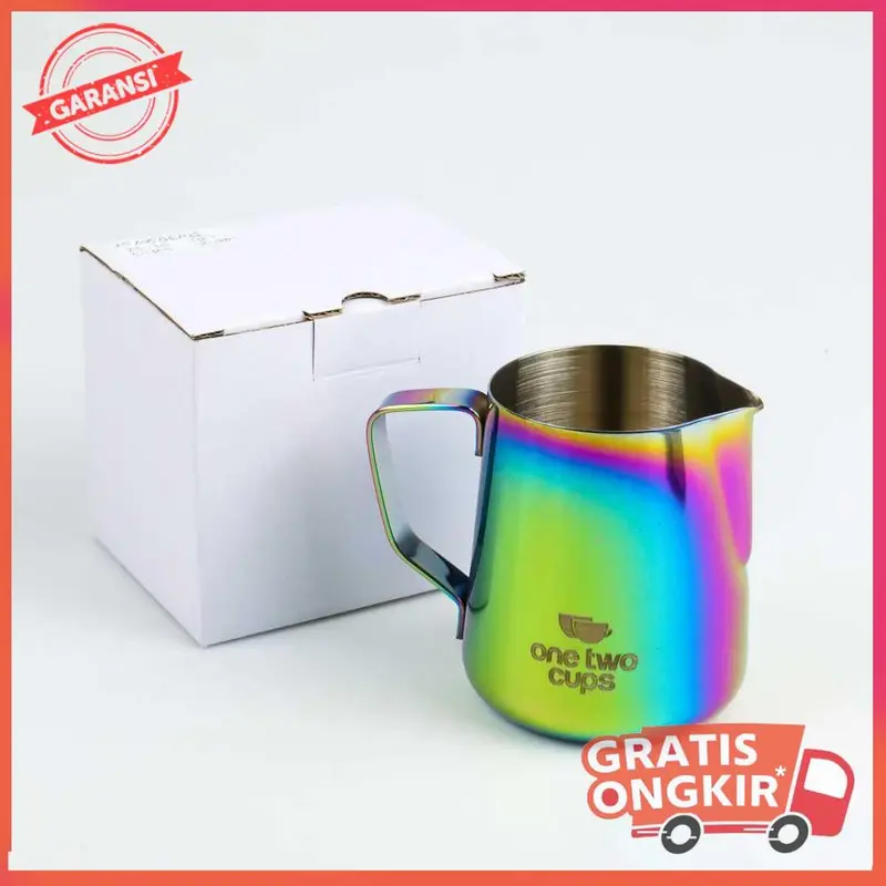 Gelas Milk Jug Kopi Latte Art Rainbow Stainless - 10084 3