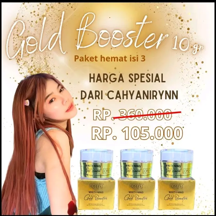 Dapat 3pcs gold jelly booster glowing