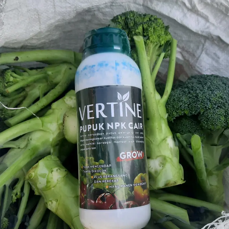 VERTINE GROW 500 ml- Pupuk NPK Cair Menyuburkan Akar, Batang dan Daun, Melebatkan Fase Pertumbuhan Tanaman Besi 5
