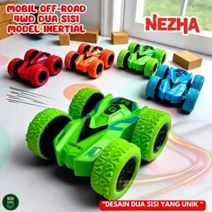 Mainan Mobil Monster Memutar 360 Derajat Mobilan Putar Bolak Balik Tahan Banting Inersia Cars Turnable Head Vehicles Turn Shockproof Inertia Friction Powered Push and Go Toy Kids Cars Mainan Anak Laki dan Perempuan Bisa Cod