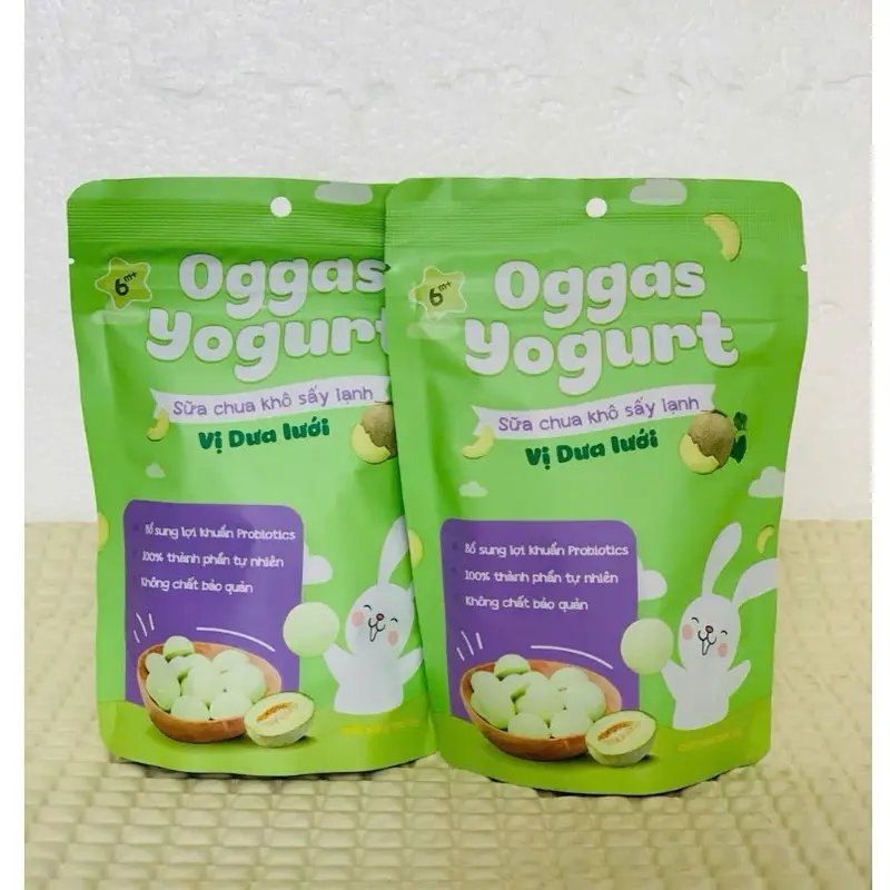 Bánh ăn dặm Oggas Yogurt vị dưa lưới - Hỗ Trợ Tiêu Hóa Tăng Sức Đề Kháng 6M+ 1