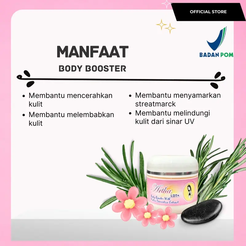 [ARTHA LDT] SPECIAL PROMO- BODY BOOSTER 50ml SPECIAL NEW FORMULA BUY 1 GET 1 3