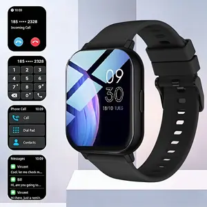 Smartwatch Layar 1,83 inci Terbaru, Panggilan Nirkabel, Pengingat Pesan, Berbagai Mode Olahraga, Kamera Jarak Jauh, Hadiah Liburan Sempurna untuk Pria dan Wanita