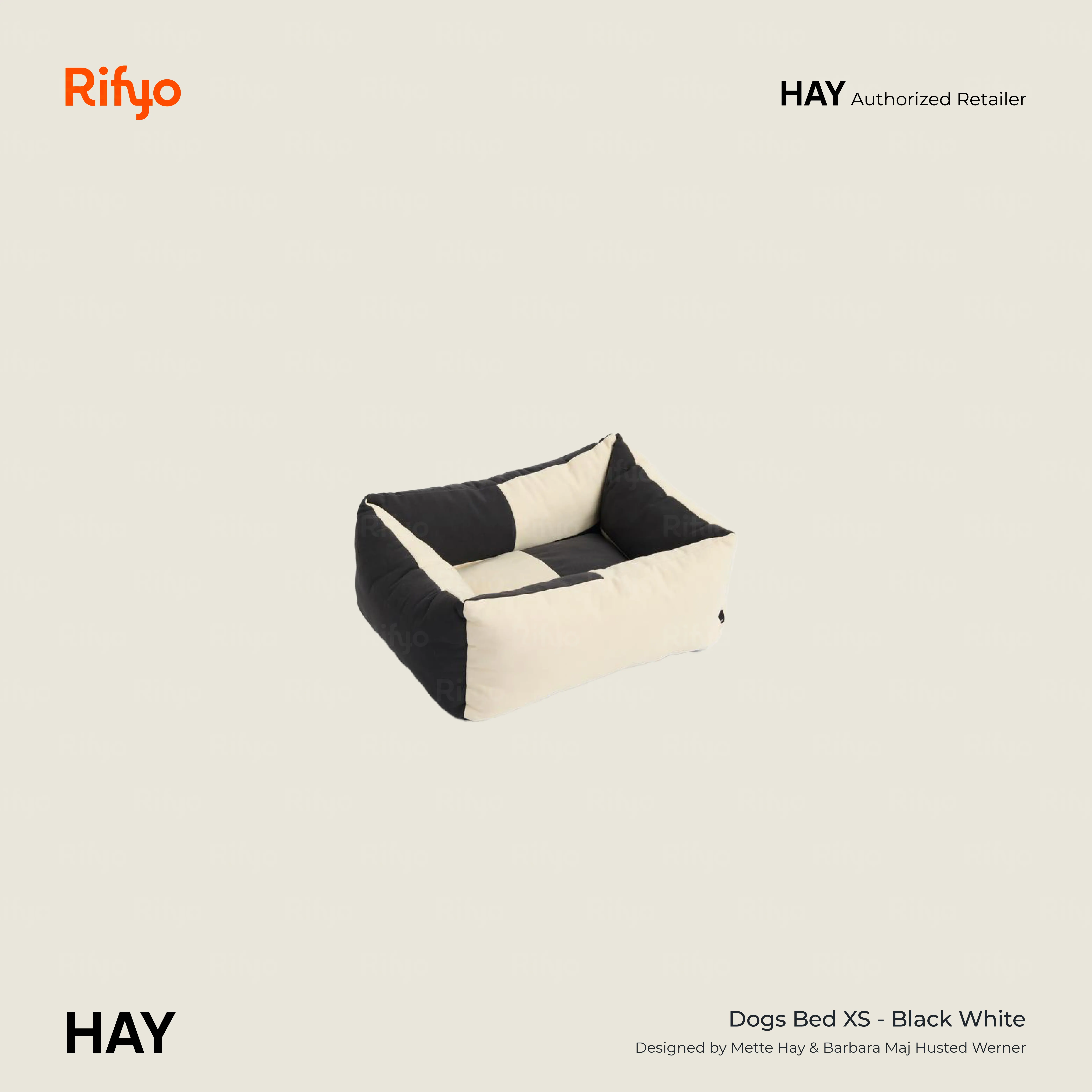 HAY Dogs Bed X-Small, Black & White