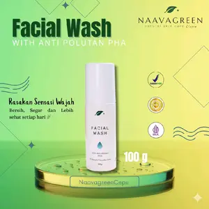 NAAVAGREEN Facial Wash - Celanser - Membersihkan Muka - Perawatan Wajah Anti Polutan
