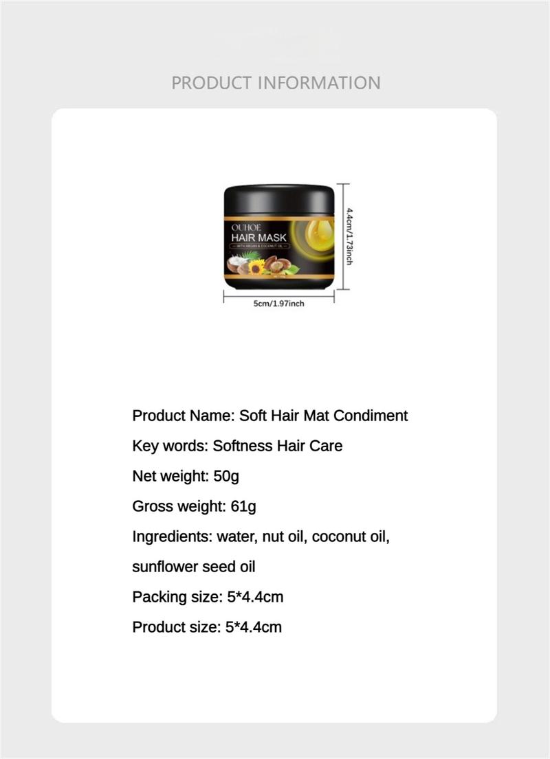 Product Introduction of 50g Collagen Hair Mask Repair Dry & Frizzy Hair Deep Moisturising & Smoothing Hair Treatment Hair Mask 27