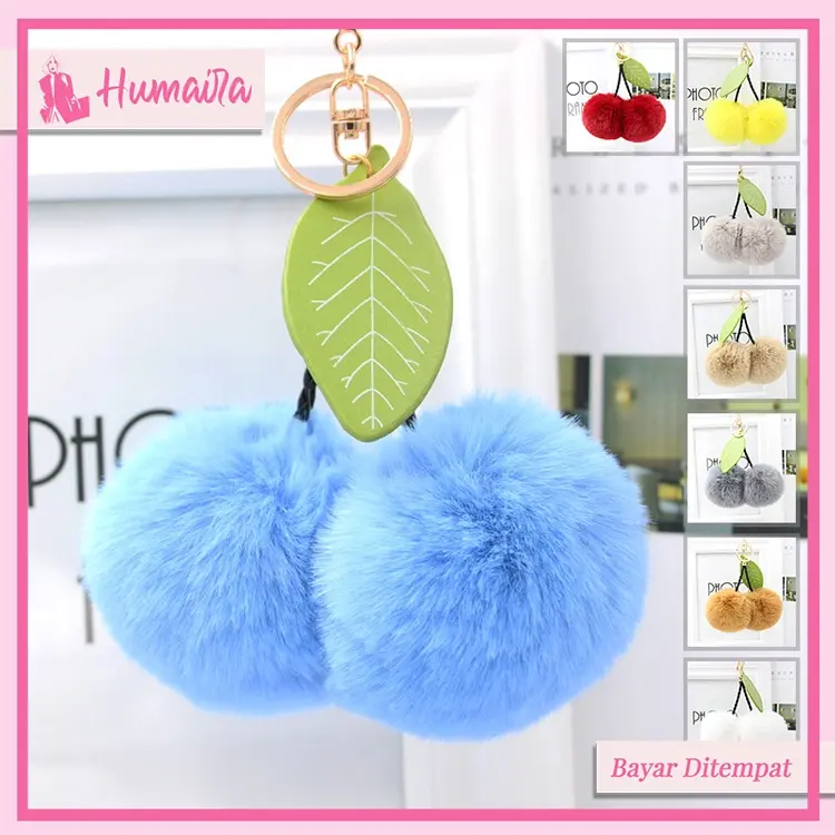 HUMAIRA Gantungan Tas Lucu Pompom Bulu - CC019