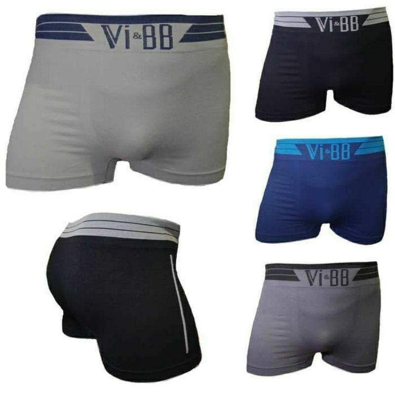 PROMO TERLARIS  ISI 3 PCS  CELANA DALAM PRIA DEWASA MODEL BOXER VI&BB/ CD PRIA TERBARU BAHAN  KATUN RAJUT ,ADEM,NYAMAN,ELASTIS,M,L,XL,XXL Cowok 4