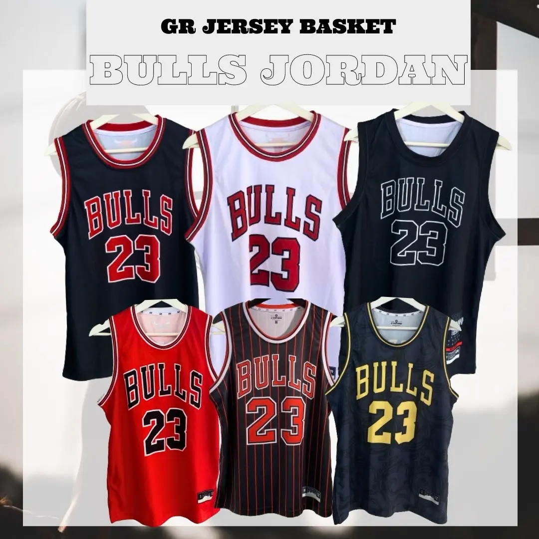 JERSEY BASKET BULLS 23 JORDAN SWINGMAN KAOS BASKET KAOS OLAHRAGA