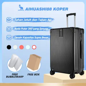 【AIHUASHI88 KOPER】A916 Koper Murah, Koper Besar, Koper Mini untuk Gadis, Koper Kabin, Koper Berkualitas 24 Inci Polo, Bahan ABS+PC, Tahan Jatuh, Tahan Air (Anti Jatuh dan Anti Air). KOPER 20INCI MURAH koper  bagasi koper  travel penanda  koper