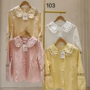 Briyani Top atasan katun premium aksen bordir