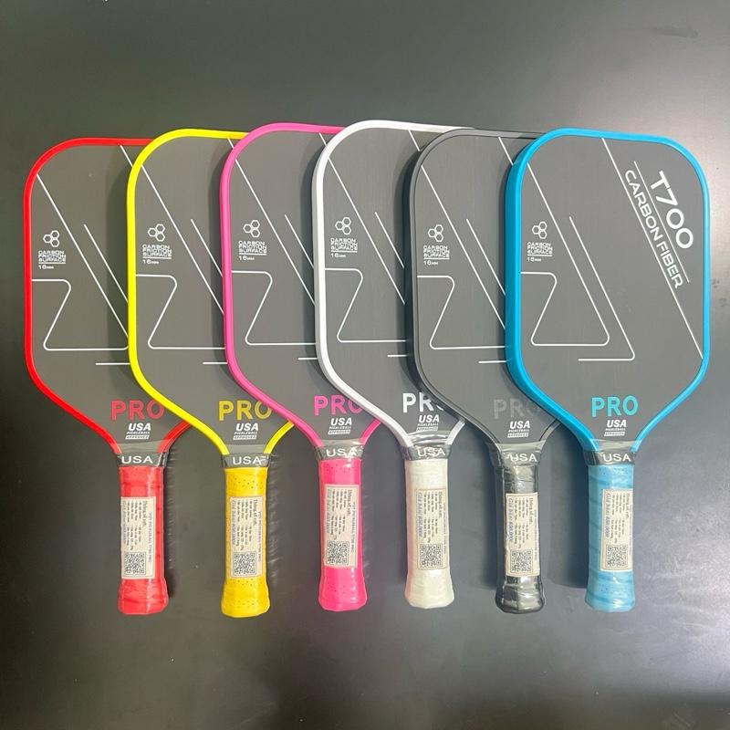 { Freeship + phụ kiện}  Vợt Pickleball T700 Pro 16MM Chính Hãng Chất Liệu Carbon Fiber Cao Cấp Bền Bỉ mặt vợt nhám( có tặng túi , 01 Quấn Cán, 01 Bóng  1Cao Cấp Bền Bỉ Vợt Nam phù hợp với người mới chơi
