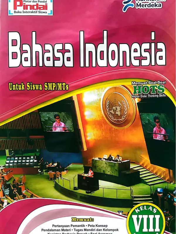 Buku LKS Bahasa Indonesia kurikulum Merdeka Kelas 8 SMP/MTs  Semester 2 0