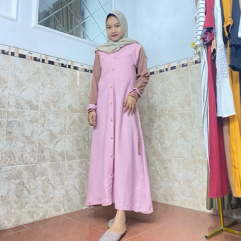 Gamis Wanita Random Live Bahan Adem Nyaman 5
