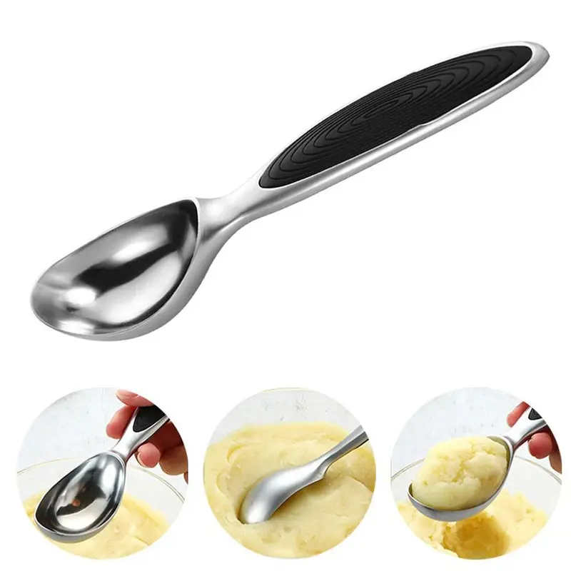 Ice Cream Scoop, Non-slip Handle Ice Cream Ball Making Tool, Durable Spoon for Cookie Dough, Baking Tool for Home and Commercial Use, Kitchen 5