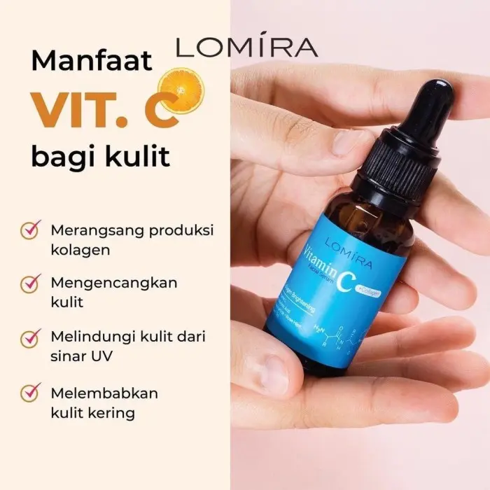 Lomira Serum Wajah Vitamin C Collagen/Gold/Acne Terbaru 1
