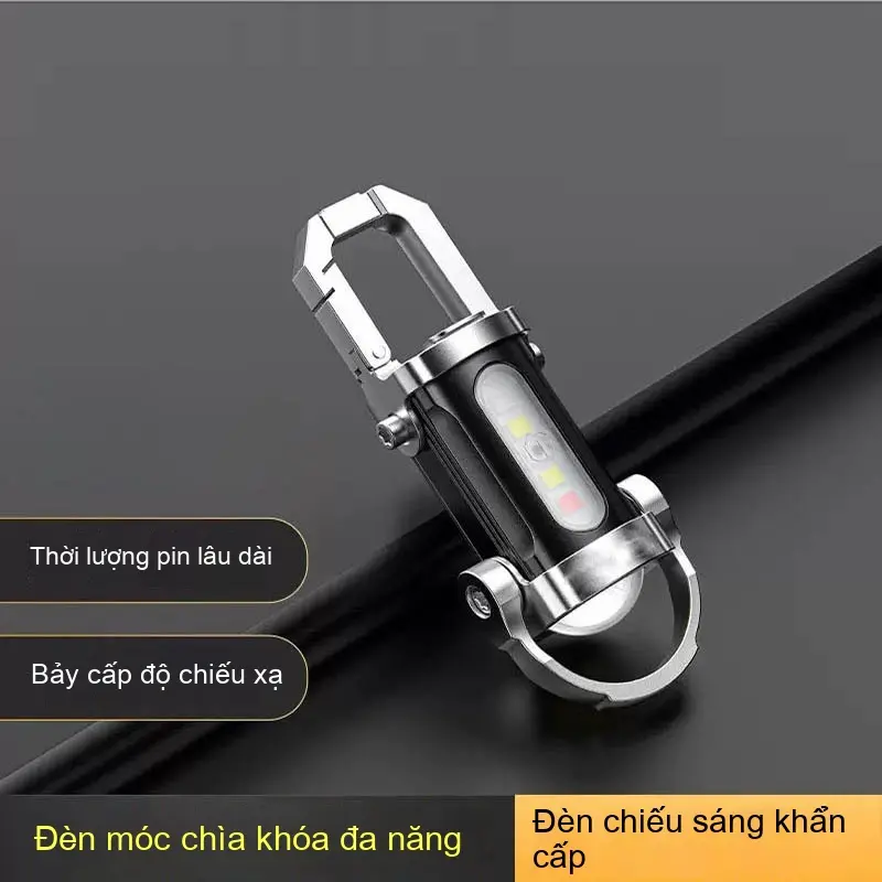 Đèn Móc Chìa Khóa Mini, Đa Chức Năng, Cầm Tay Ngoài Trời, Đèn Đèn Bỏ Túi Có Móc, Đèn Phản Quang, Thích Hợp Cho Các Hoạt Động Ngoài Trời,Móc chìa khóa tiện dụng