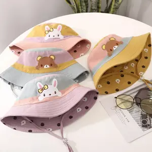 TOPI BUCKET ANAK PEREMPUAN RABBIT BEAR IMPORT TOPI BUNDAR BAYI PEREMPUAN Baseball