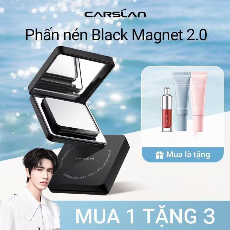   CFV  Carslan Phấn nén Black Magnet phiên bản mới 2.0,Kháng nước và mồ hôi cao 8g Mua 1 Tặng 3 son tint mini*1+Kem nâng tông mini 5g*2 