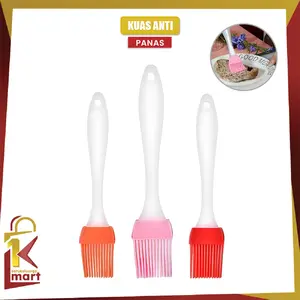 [COD] SM C148  Kuas Oles Minyak Barbekyu  Kuas Mentega Silikon Anti Panas Kuas Roti Sikat Kue Alat Dapur