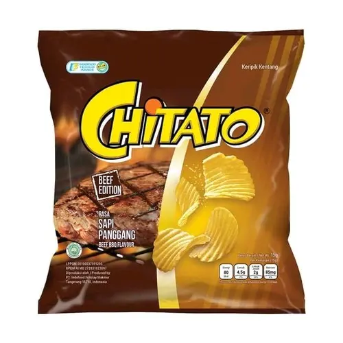 Chitato Potato Chips Rasa Sapi Panggang 15g Isi: 10pcs
