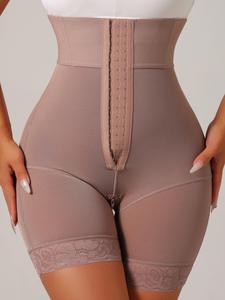 1 unidad de shorts moldeadores para mujer con realce de glúteos y control abdominal, fajas, bragas moldeadoras de cintura alta, ganchos ajustables, cómodas elásticas, shapewear colombiano, para uso diario y entrenamiento.