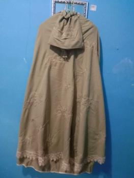 Product Review of MUSYAFFA - Mukena Dewasa Bordir Clara Premium Cantik Mewah Atasan Bawahan Bunga Katun Muslim Mukenah Mukena bordir from m**9 3