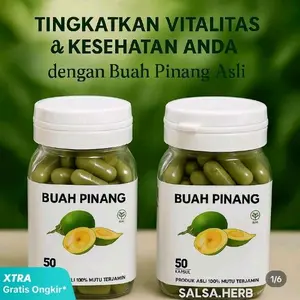 KAPSUL BUAH PINANG MUDA 100% ORIGINAL HERBAL TERBUKTI BERKHASIAT