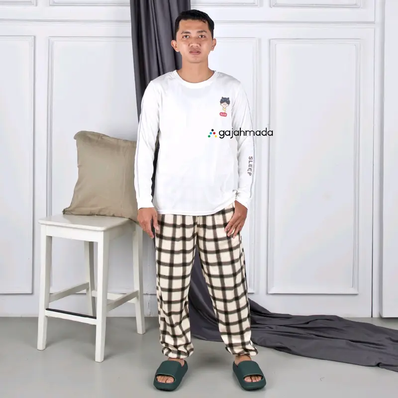 Oneset Piyama bawahan Tartan 0