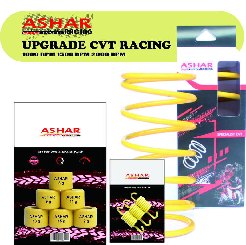 MIO J MIO SOUL X RIDE 115 MIO GT 115 FINO 115 SMILE FULL UPGRADE RACING CVT ASHAR RACING Motorcycle ROLLER+PER CVT+ PER SENTRI 1