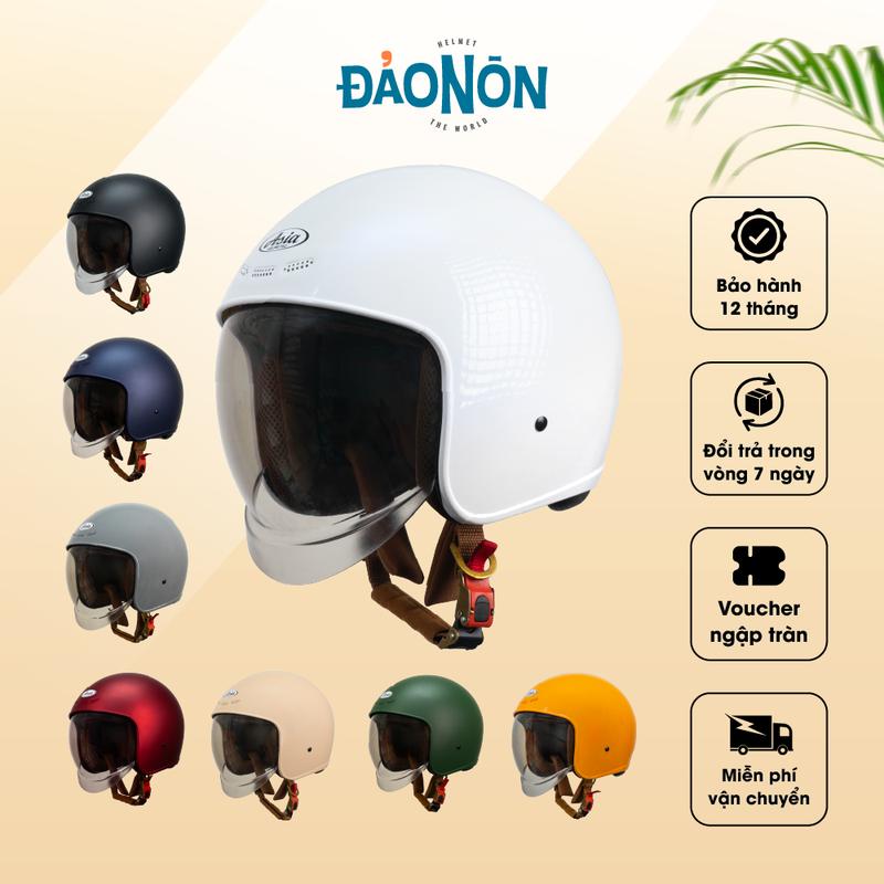 Mũ bảo hiểm Asia MT08K - Nón bảo hiểm với kính âm cho mô tô, xe máy